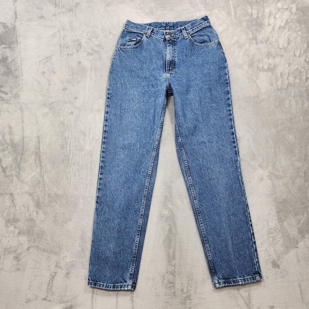 Vintage Lee Jeans Womens 28x31‎ Blue High Rise Relaxed Mom Straight Leg Denim
